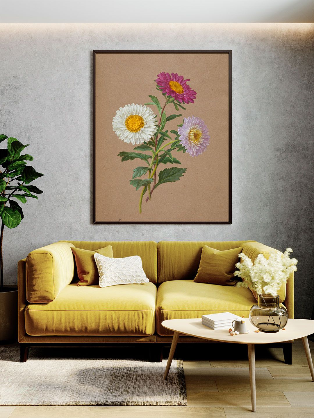 ARTSPACE Beige Astry Canvas Wall Painting Price in India