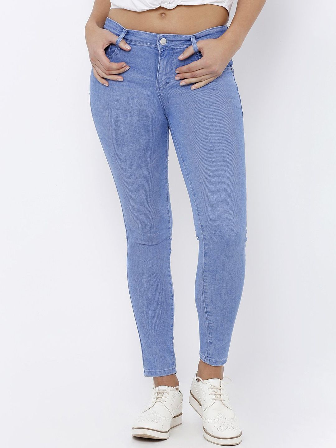 Kraus Jeans Women Blue Skinny Fit Jeans Price in India