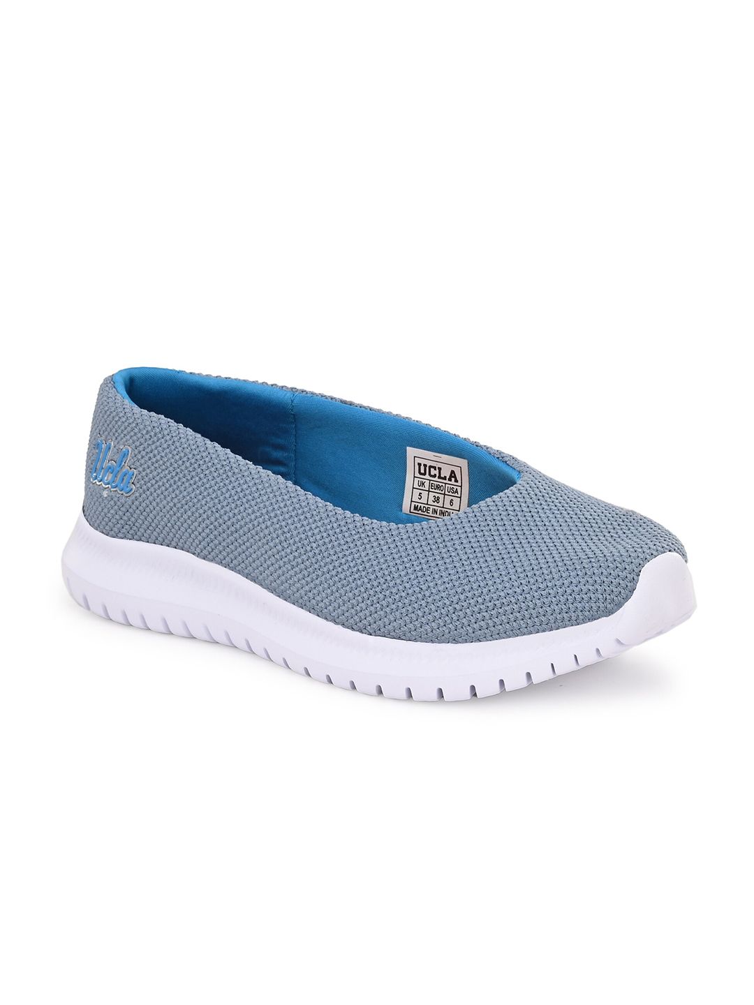 UCLA Women Blue Mesh Walking Non-Marking Shoes Price in India