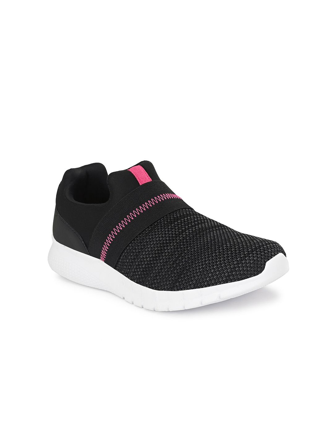 UCLA Women Black Mesh Walking Non-Marking Shoes Price in India