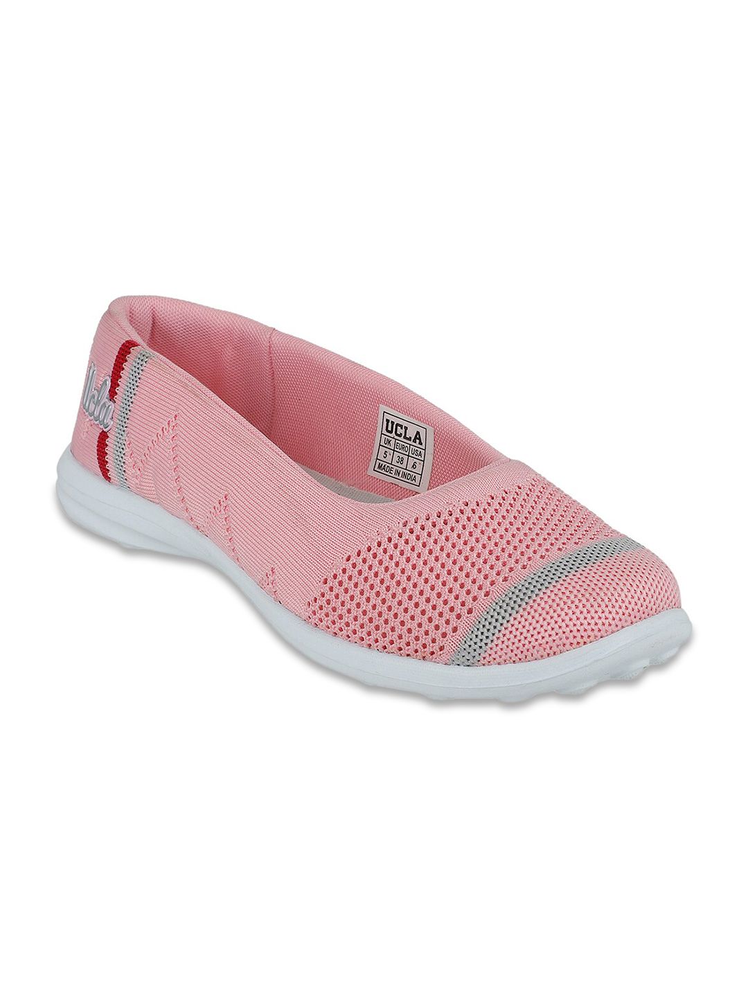 UCLA Women Pink Mesh Walking Non-Marking Shoes Price in India