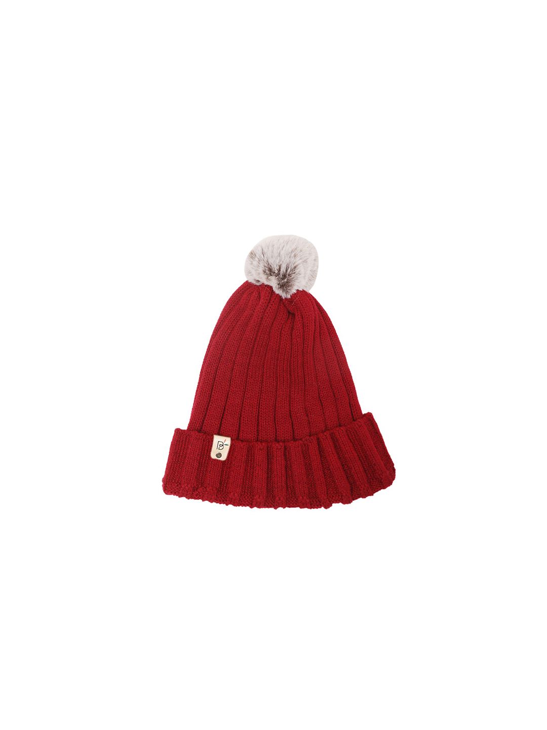 Bharatasya Women Maroon & Grey Beanie Price in India