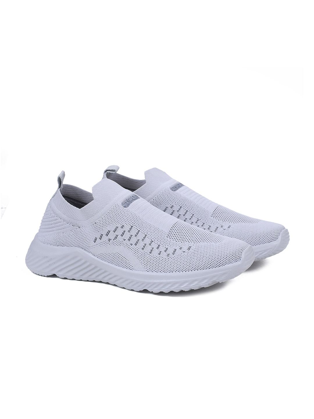 ASIAN Men Grey Mesh Running Non-Marking Shoes