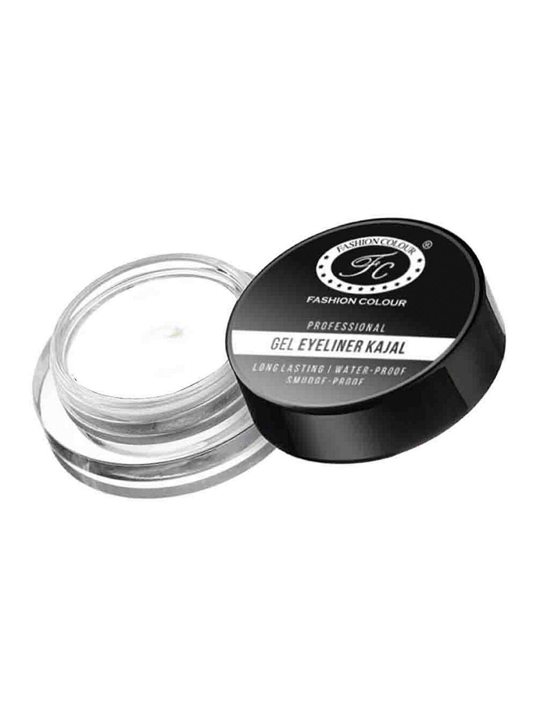 Fashion Colour Platinum Professional Long-Lasting Gel Eyeliner Kajal 6 g - White Price in India