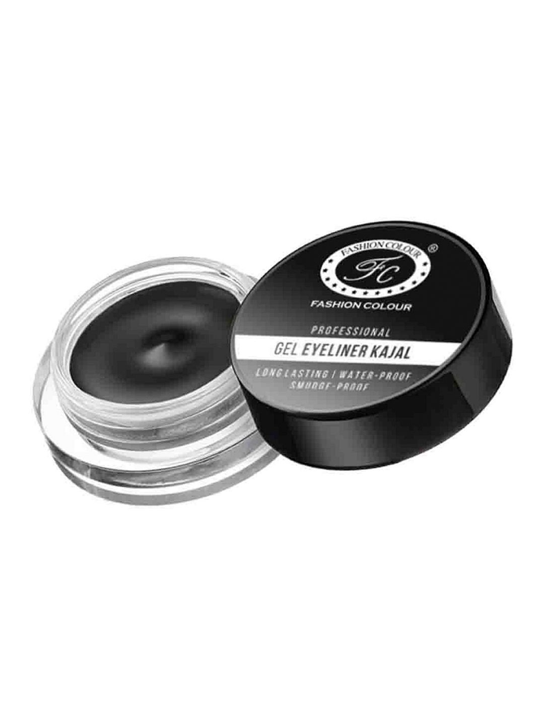 Fashion Colour Platinum Professional Gel Eyeliner 6 g - Black Price in India