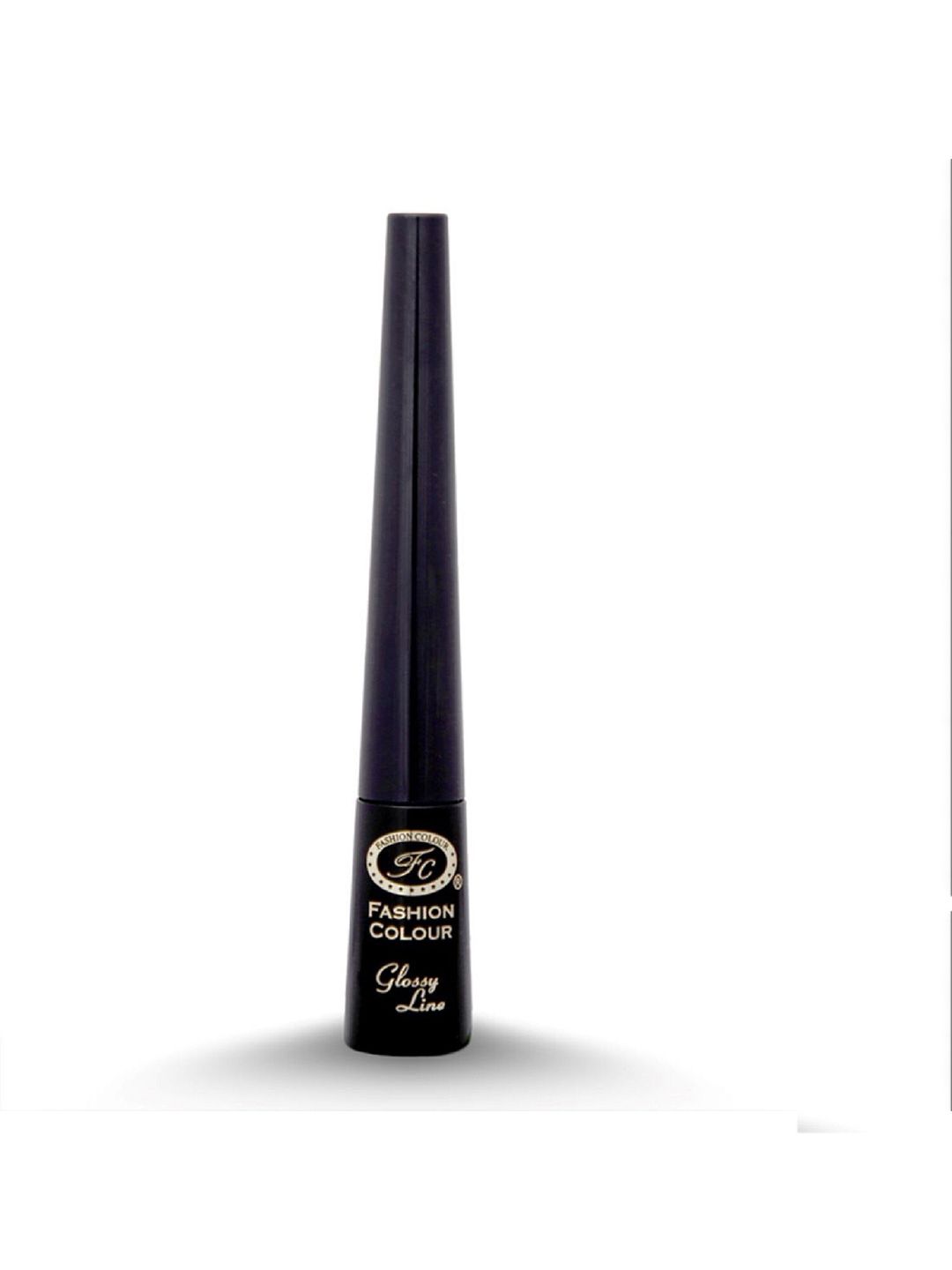 Fashion Colour Glossy Line 24 H One Touch Eyeliner 2.5 ml - Shiny Black Price in India