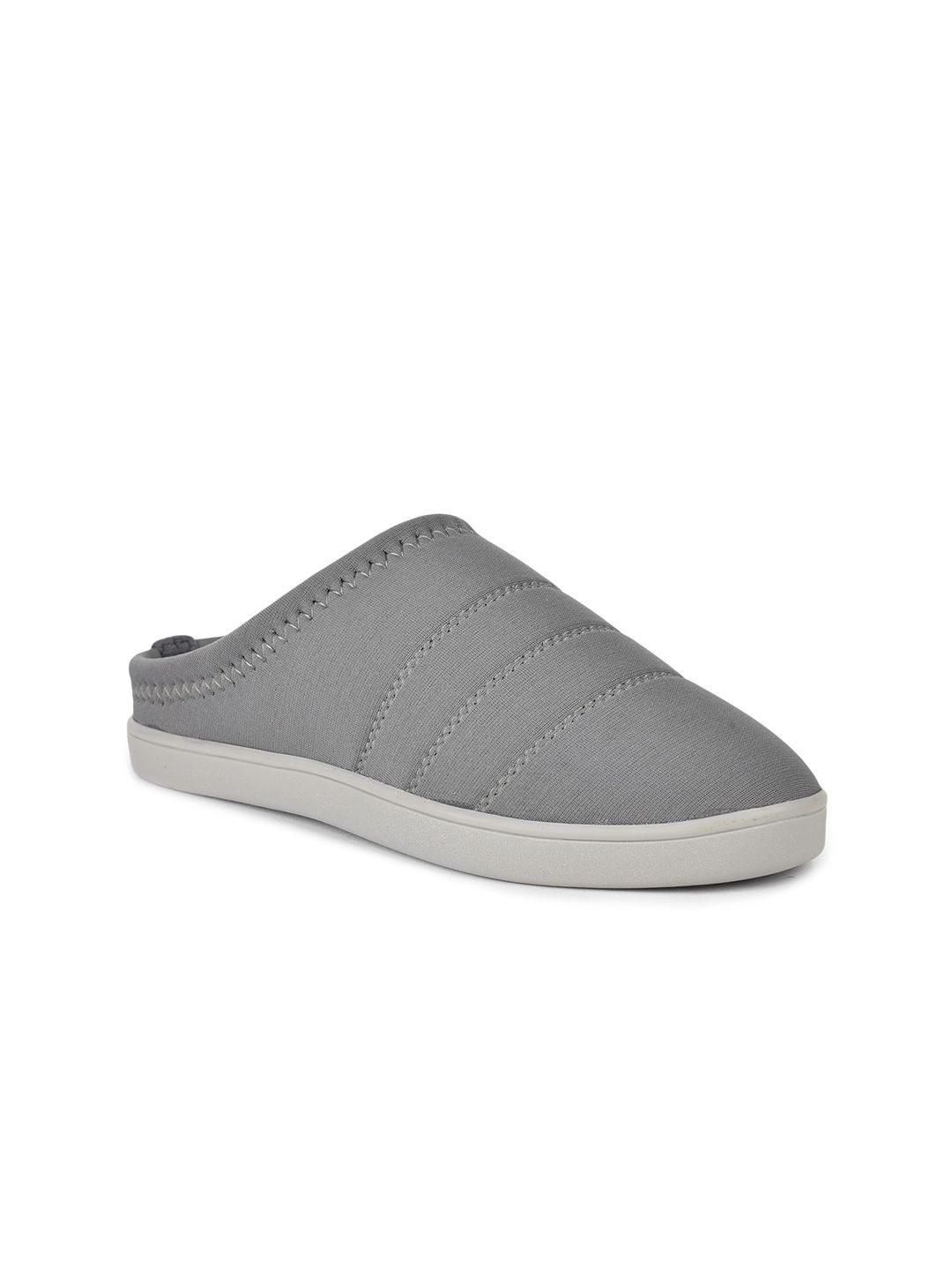 Liberty Women Grey Woven Design Slip-On Sneakers Price in India