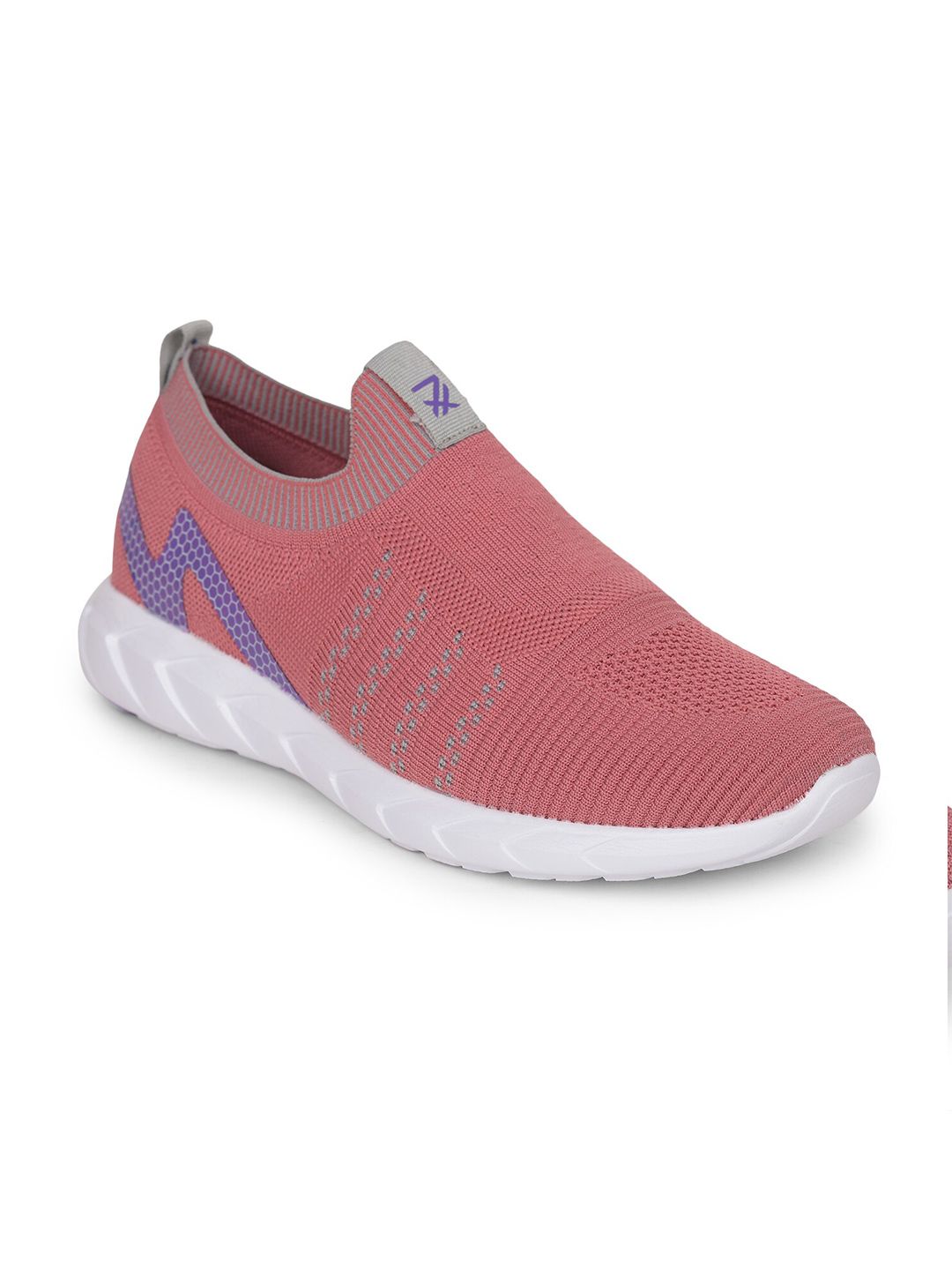 Liberty Women Purple Mesh Walking Non-Marking Shoes Price in India