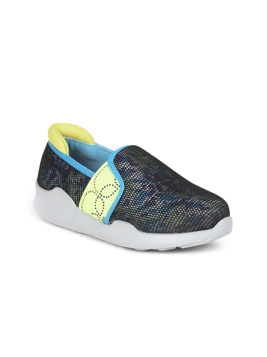 Liberty Women Blue Printed Slip-On Sneakers Price in India