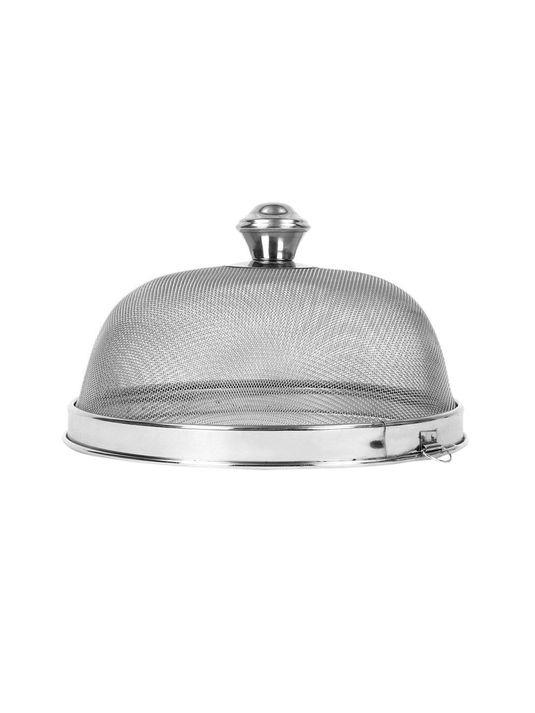 Athome by Nilkamal  Grey Textured Stainless Steel Dish Cover Kitchen Tools Price in India