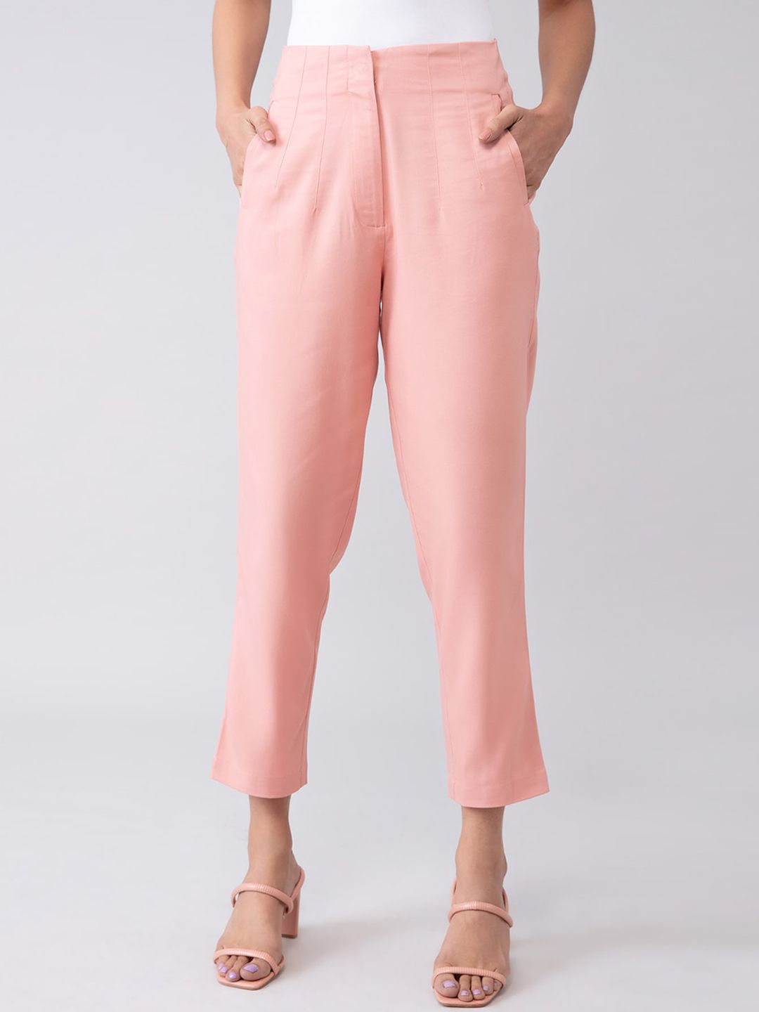 20Dresses Women Pink Loose Fit Trousers Price in India