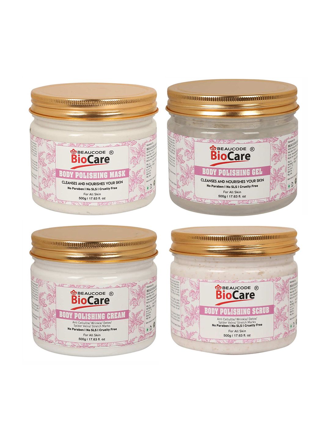BEAUCODE BIOCARE Body Polishing Facial Kit - 500 g Each