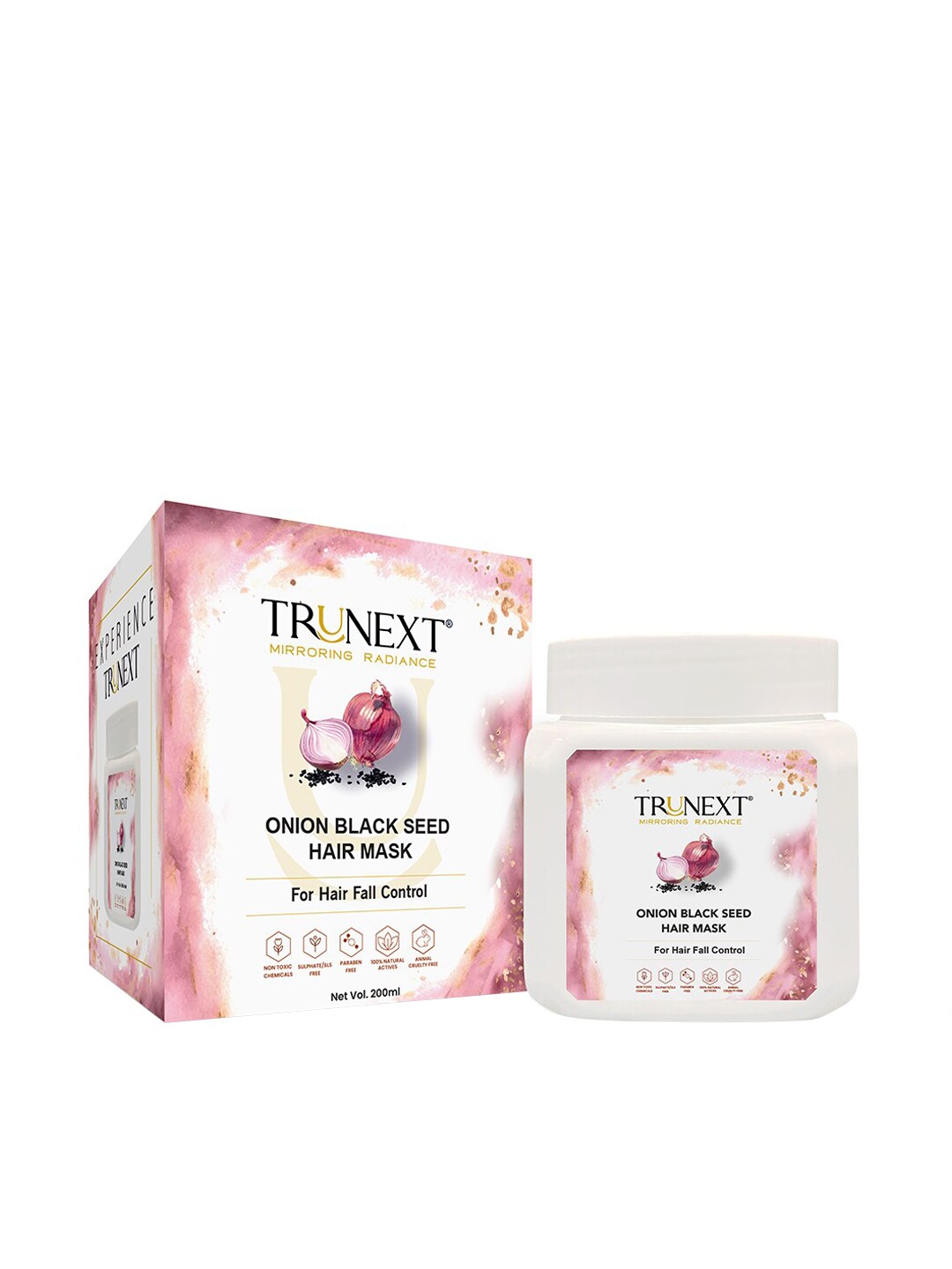 TRUNEXT Onion Black Seed Hair Mask for Hair Fall Control - 200ml Price in India