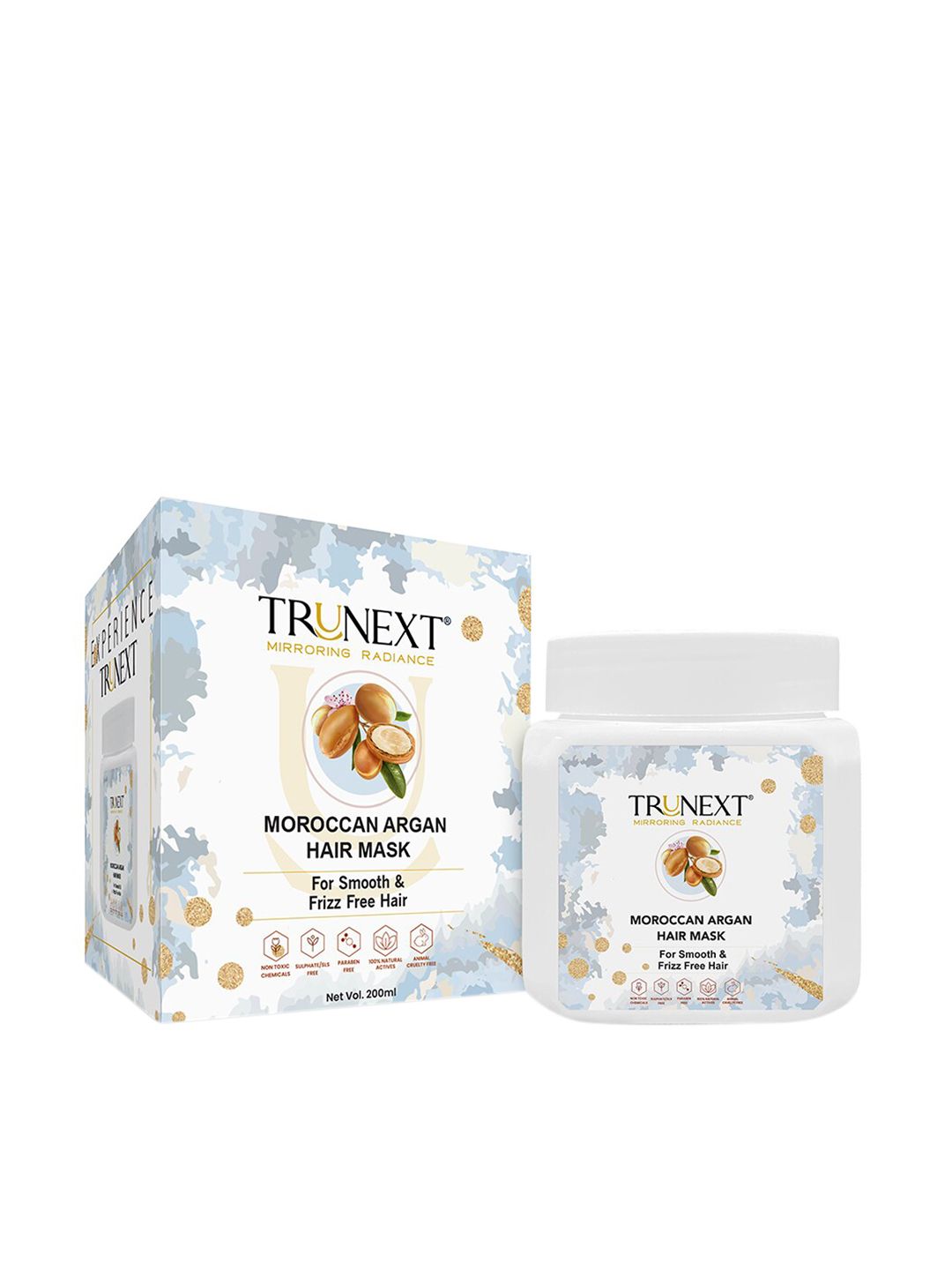 TRUNEXT Moroccan Argan Hair Mask for Smooth & Frizz-Free Hair - 200ml Price in India
