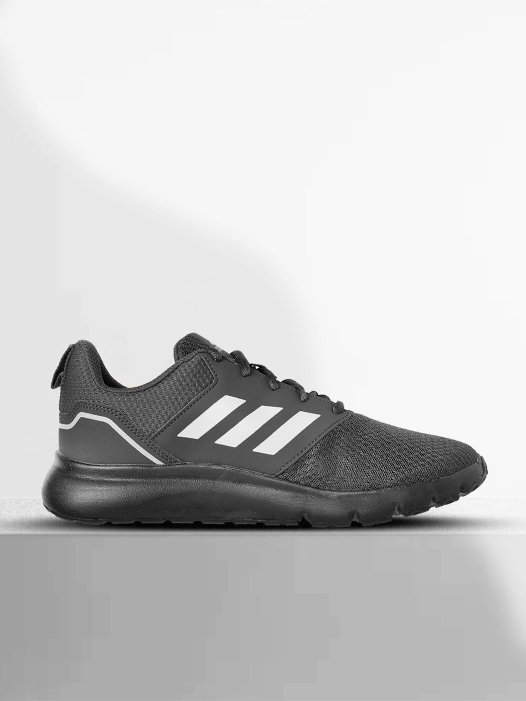 ADIDAS Men Grey Solid Woven Design Axelate Running Shoes
