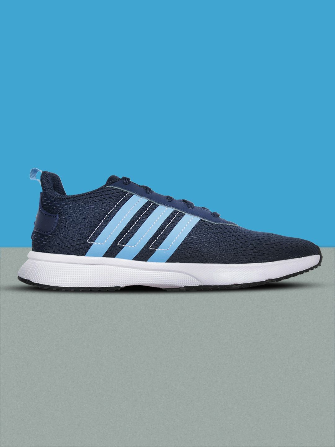ADIDAS Men Blue Woven Design RevelRun Running Shoes