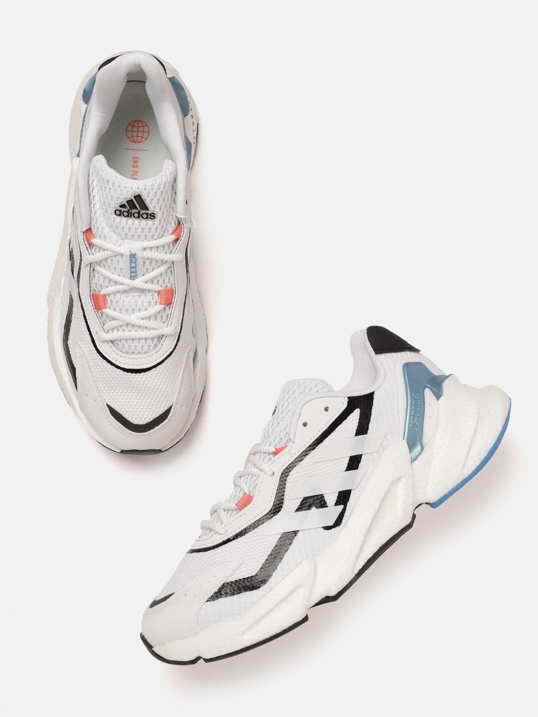 ADIDAS Unisex White Textile Running Shoes Price in India