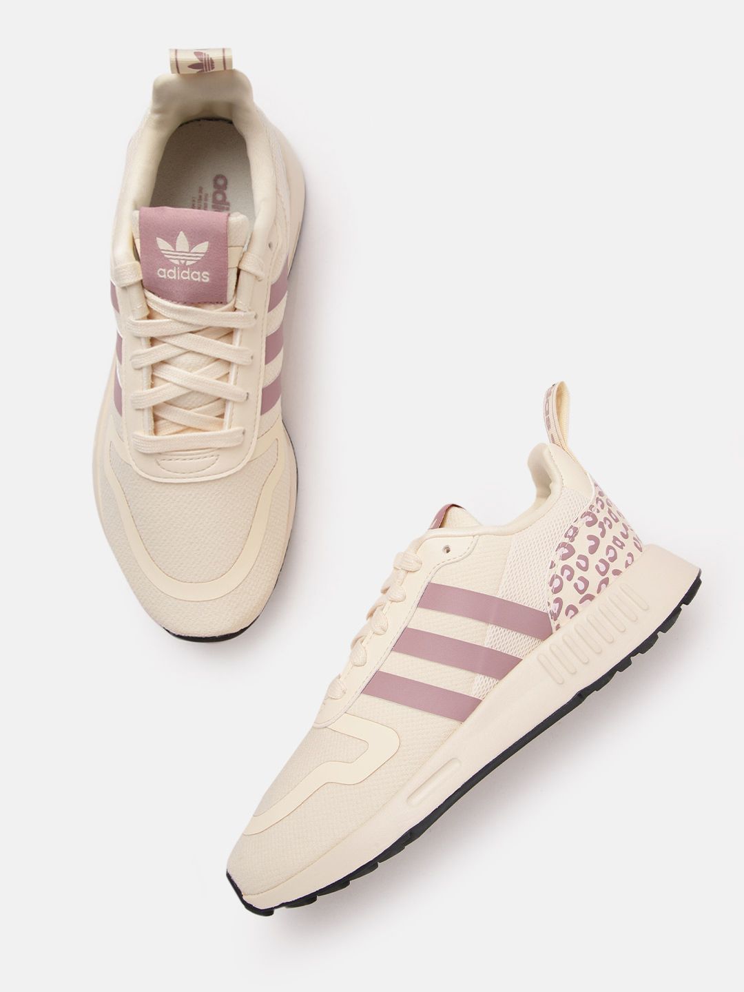 ADIDAS Originals Women Beige & Mauve Multix V2 Woven Design Sneakers Price in India