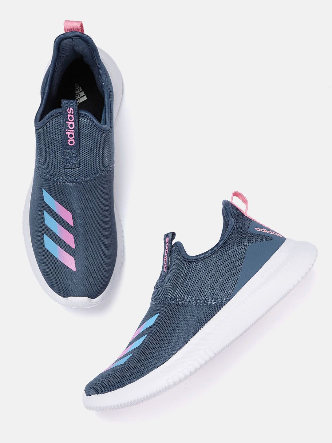 ADIDAS Women Blue Woven Design SheenWalk Shoes Price in India