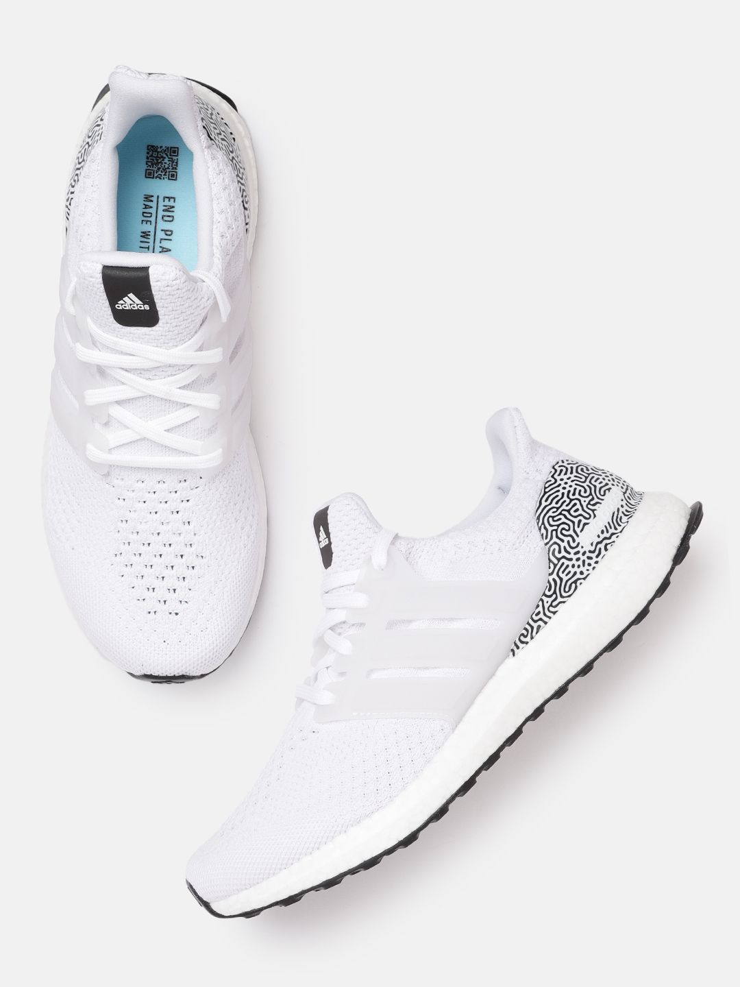 ADIDAS Women White Woven Design Ultraboost DNA Running Shoes Price in India