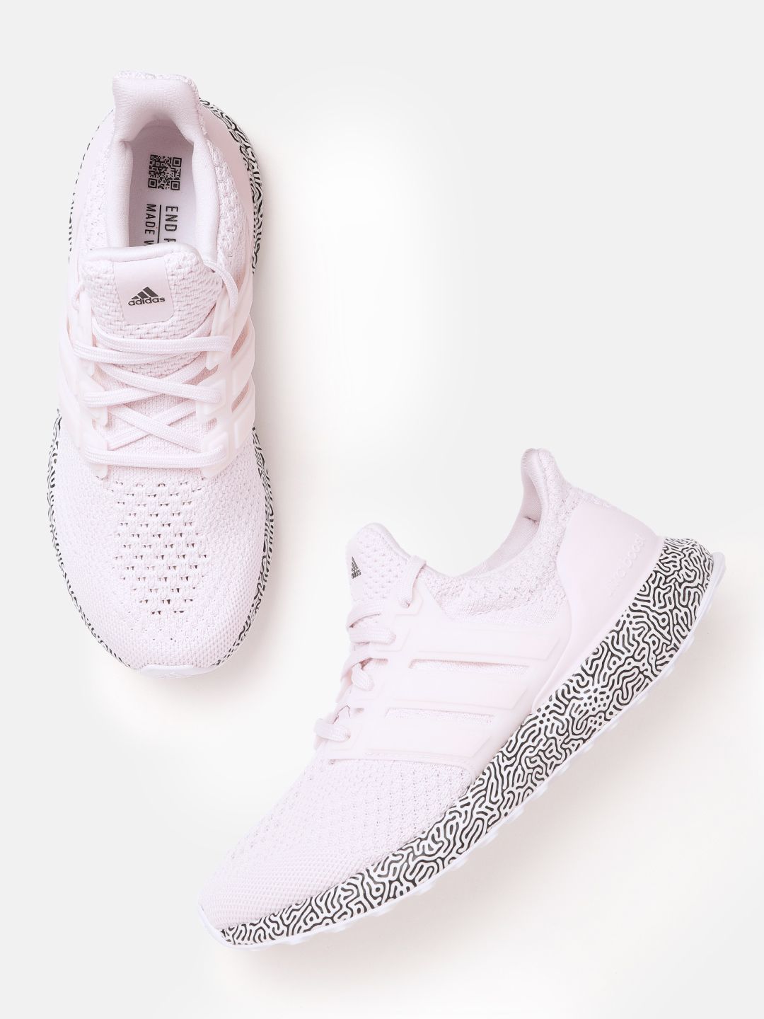 ADIDAS Women Pink Woven Design Ultraboost DNA Running Shoes Price in India