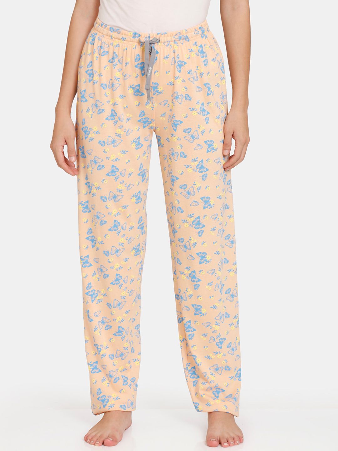 Rosaline by Zivame Women Pink Printed Lounge Pants Price in India