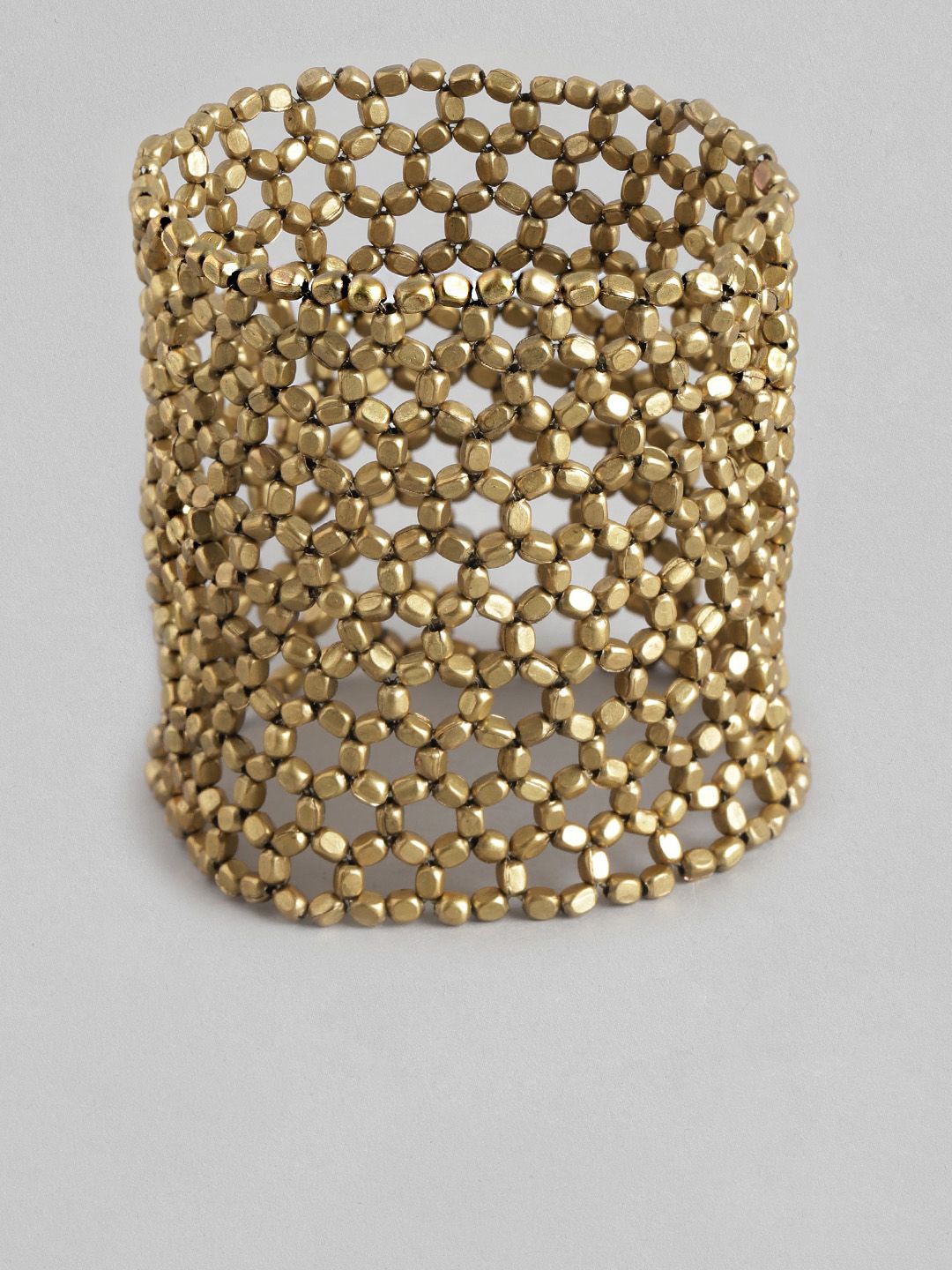 RICHEERA Women Gold-Plated Cuff Bracelet Price in India