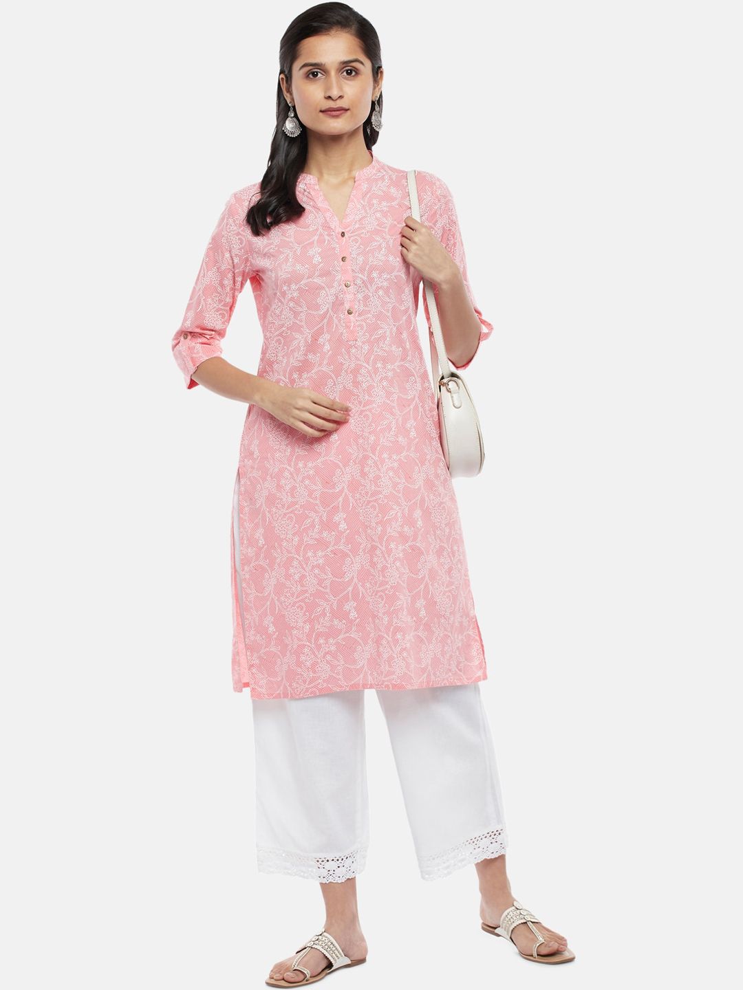 Rangmanch by Pantaloons Coral Printed Kurta, Pants With Duppatta Price in  India, Full Specifications & Offers