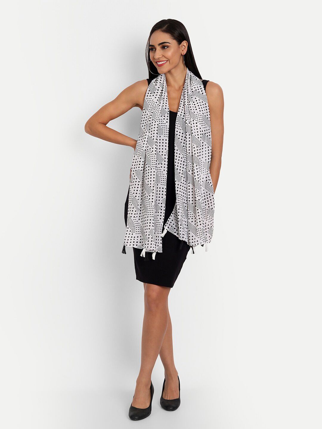 Wicked Stitch Women White Scarves Price in India