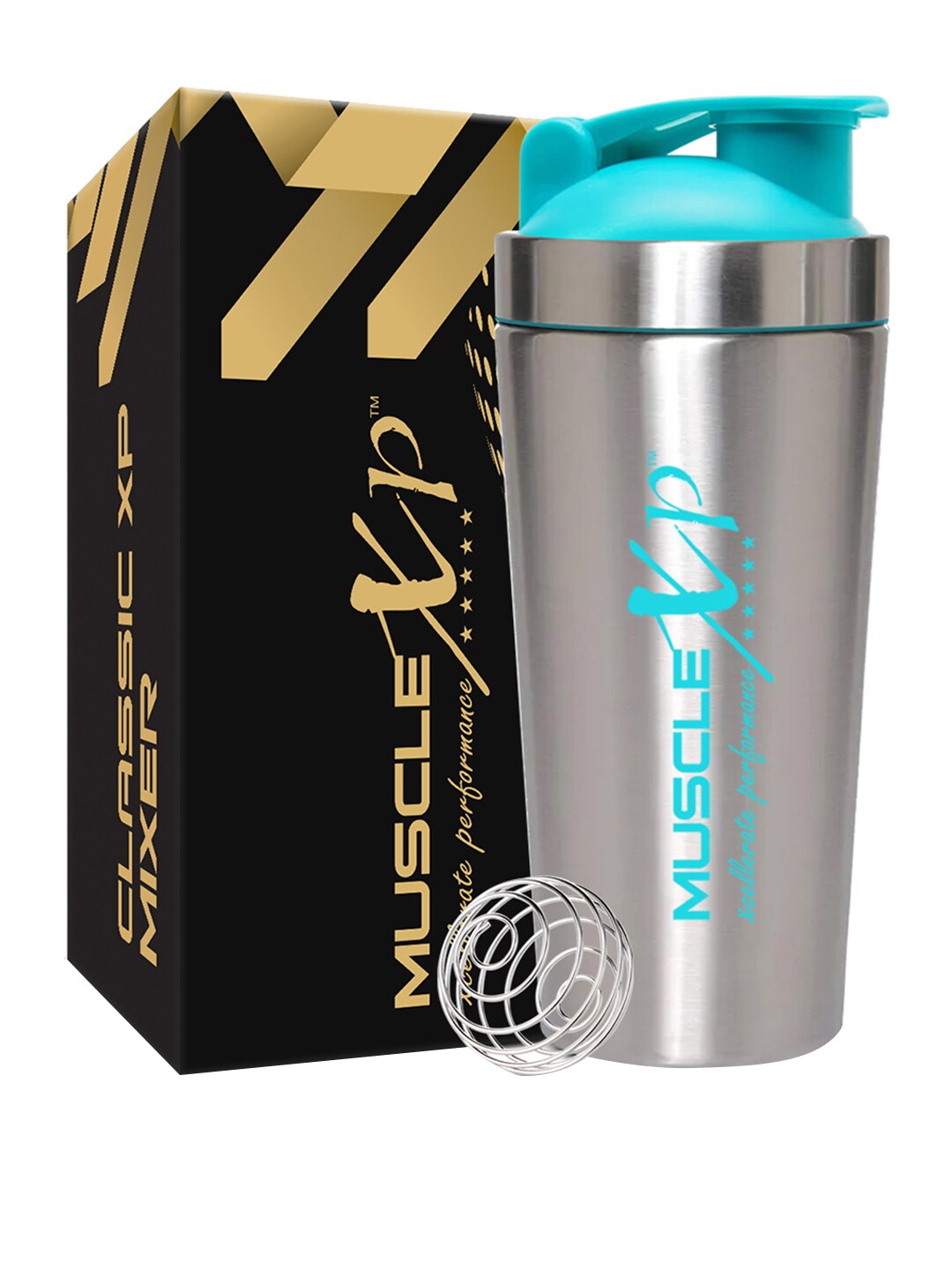 MUSCLEXP Blue Classic XP Stainless Steel Shaker, 750 ml Price in India