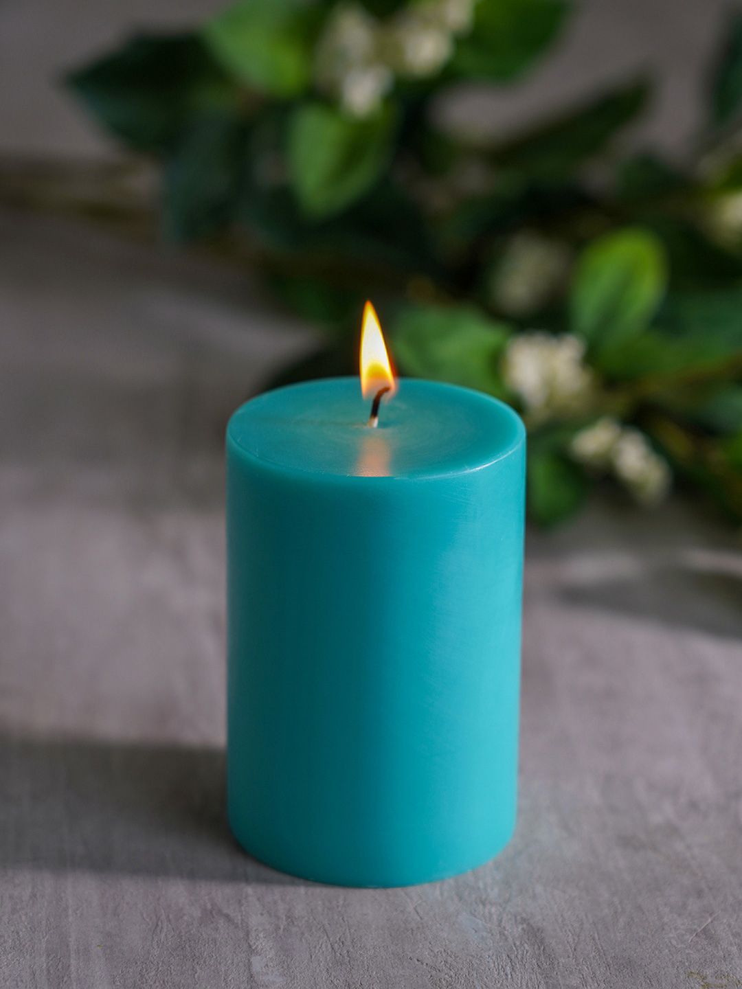 Pure Home and Living Blue Large Candles Price in India