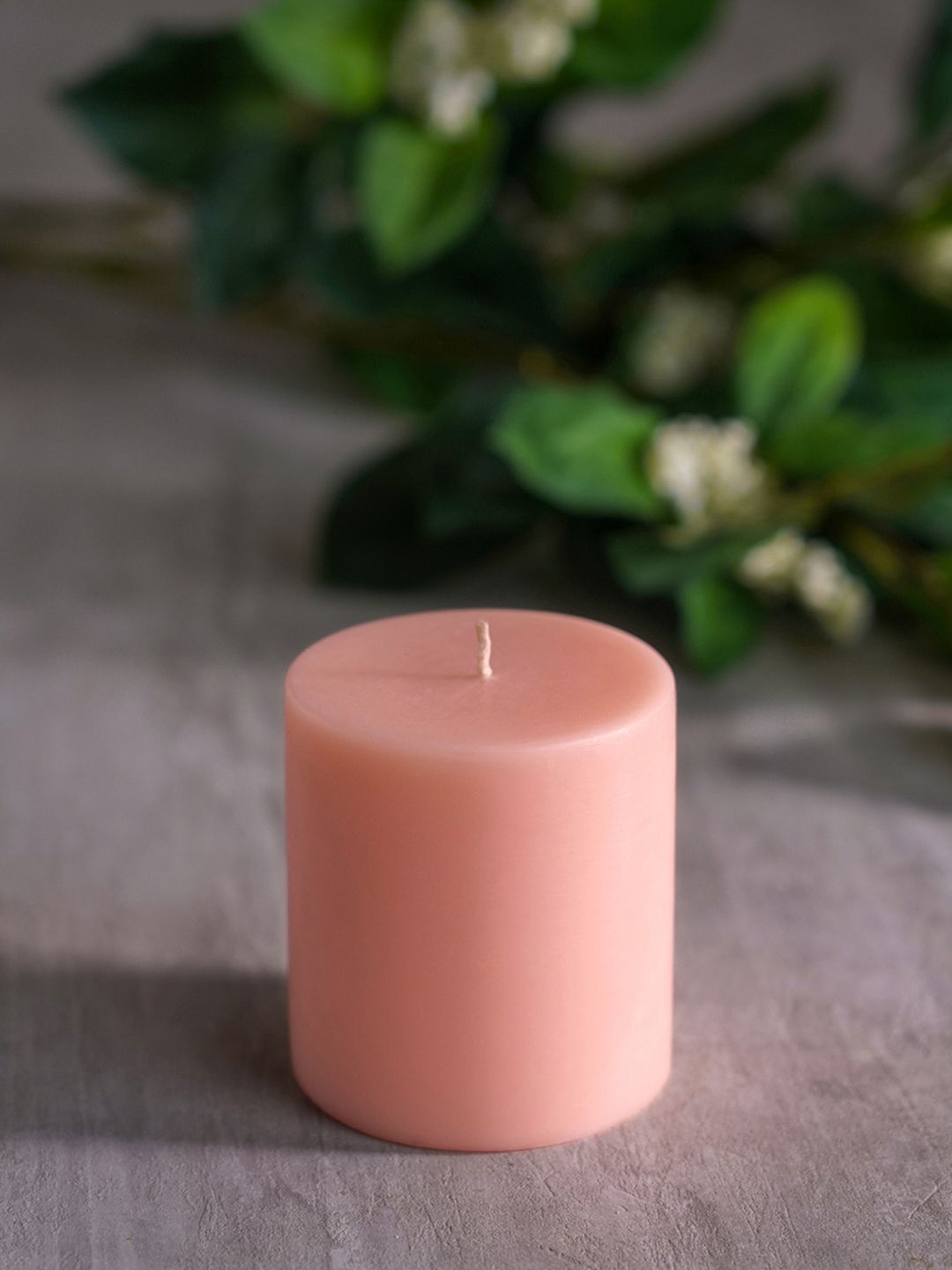 Pure Home and Living Set of 2 Pink Solid Summar Powder Medium Candles Price in India