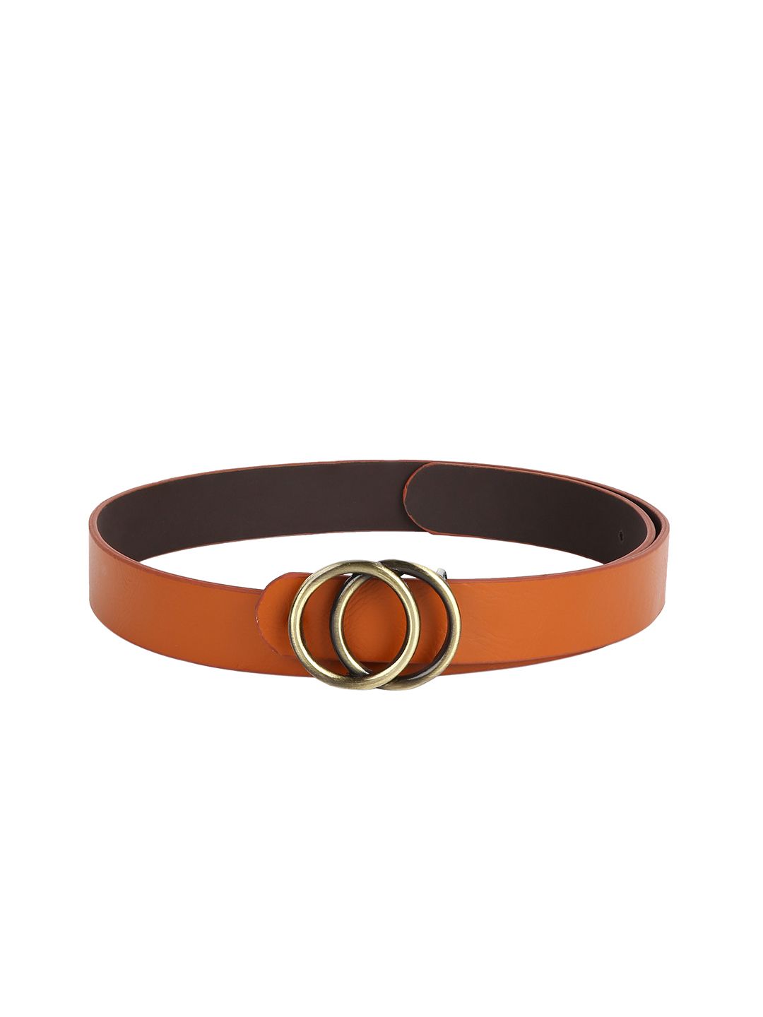 CRUSSET Women Tan Solid Belt Price in India