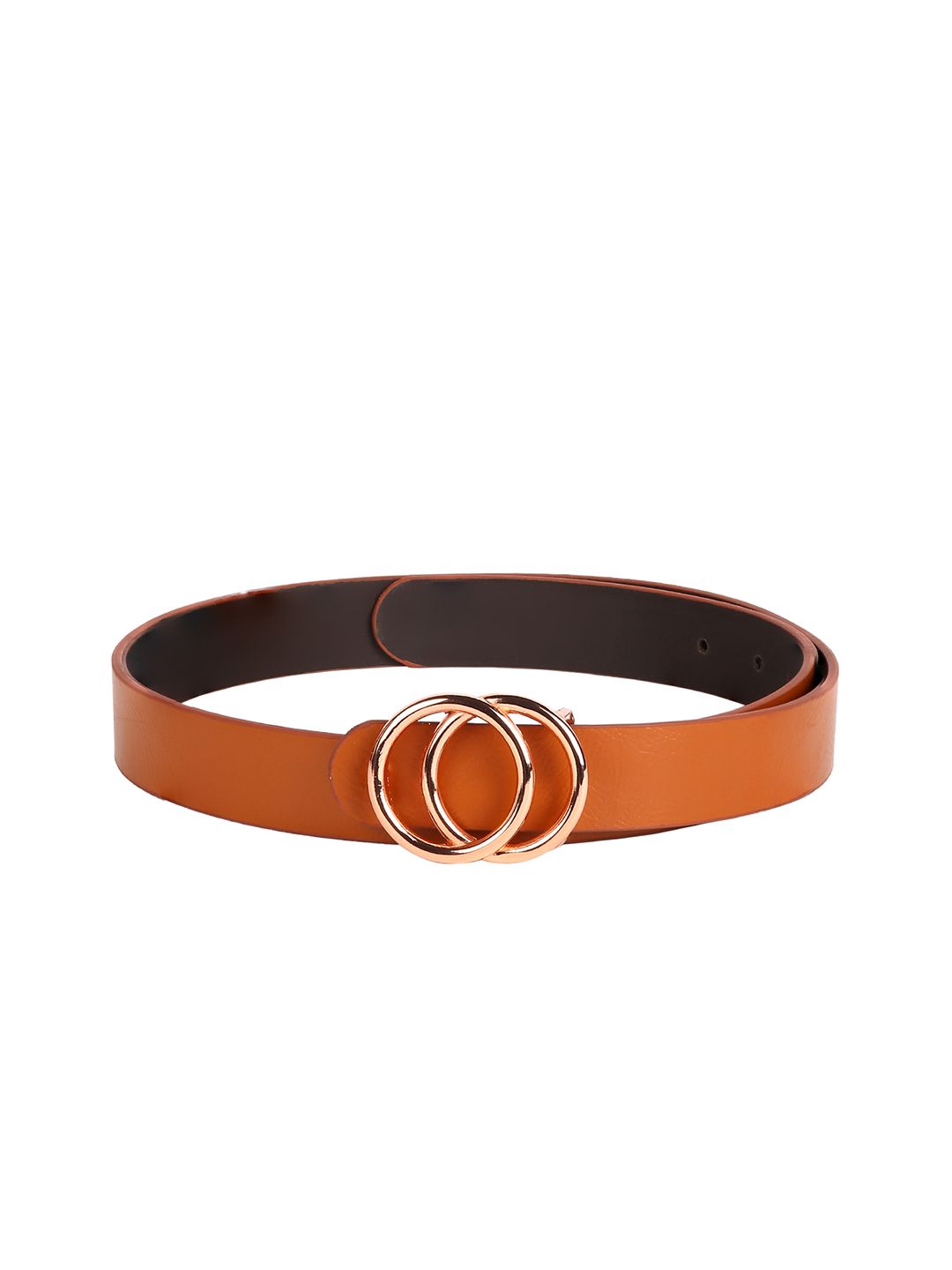 CRUSSET Women Tan Solid Belt Price in India