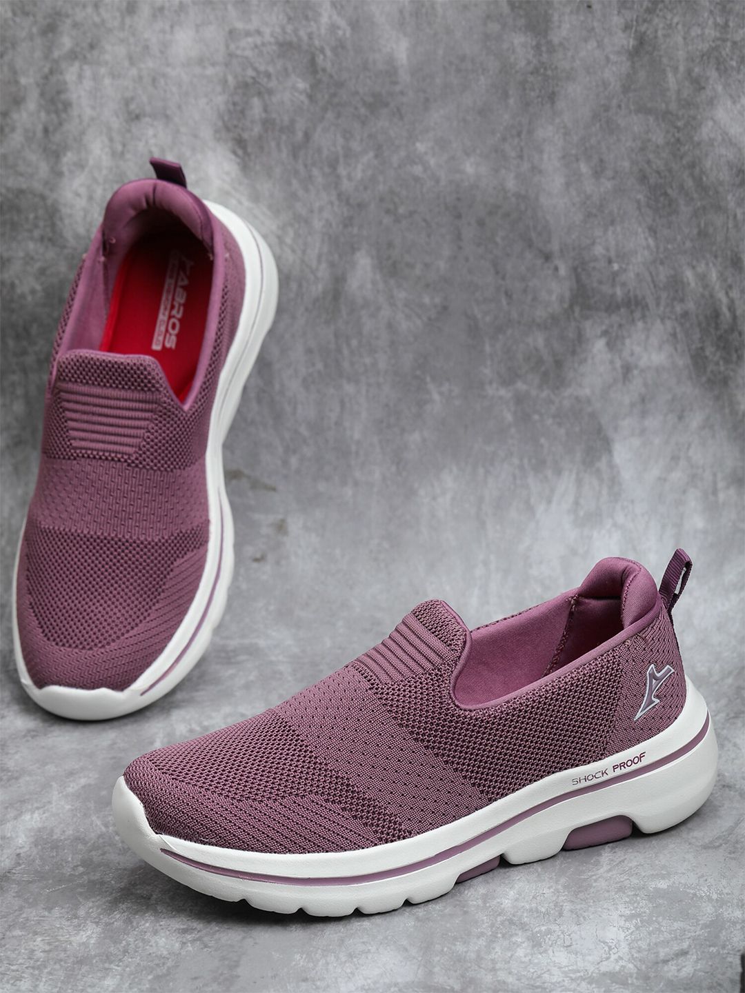 ABROS Women Mauve Mesh Running Shoes Price in India