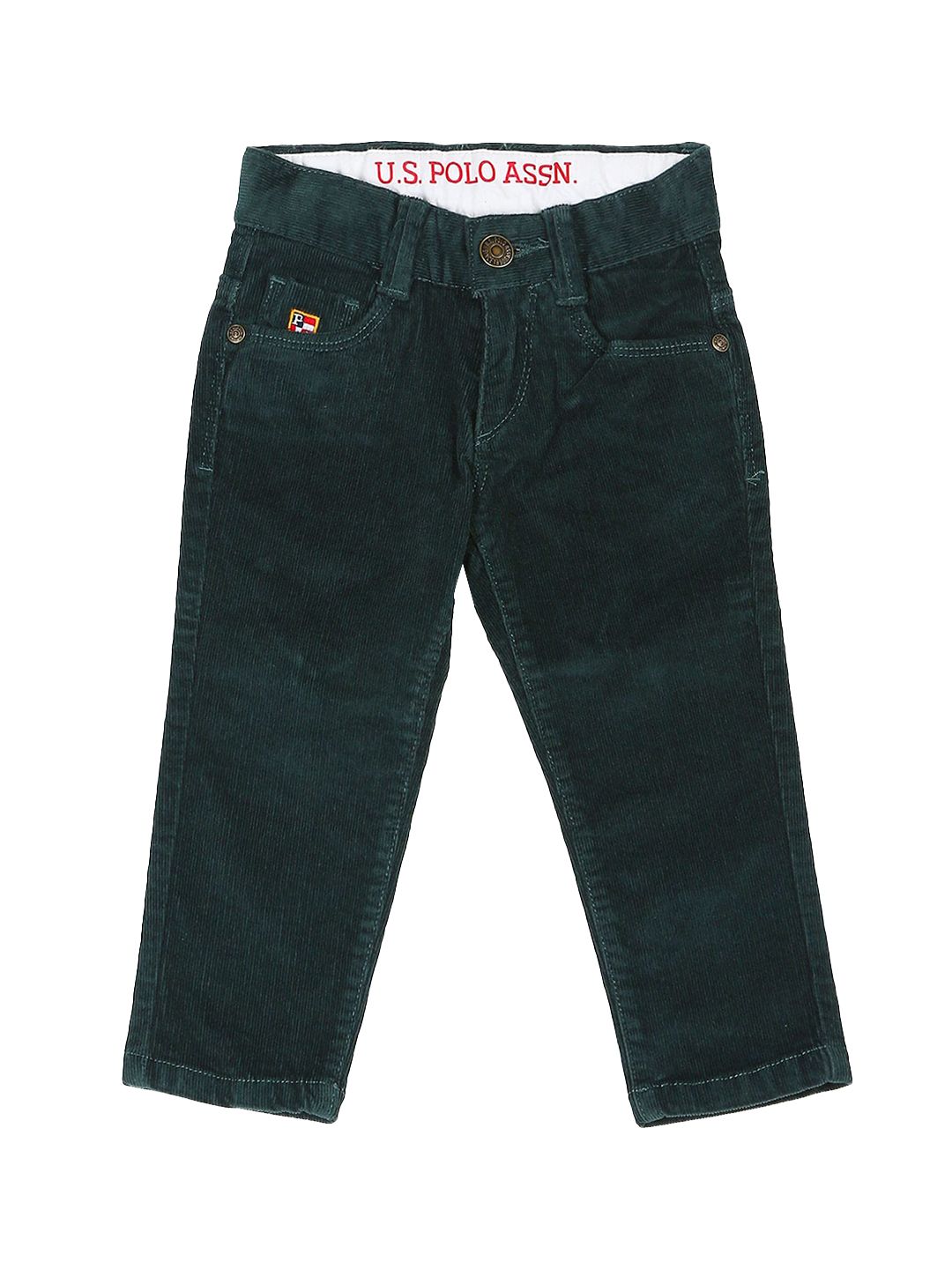 U S Polo Assn Boys Green Trousers
