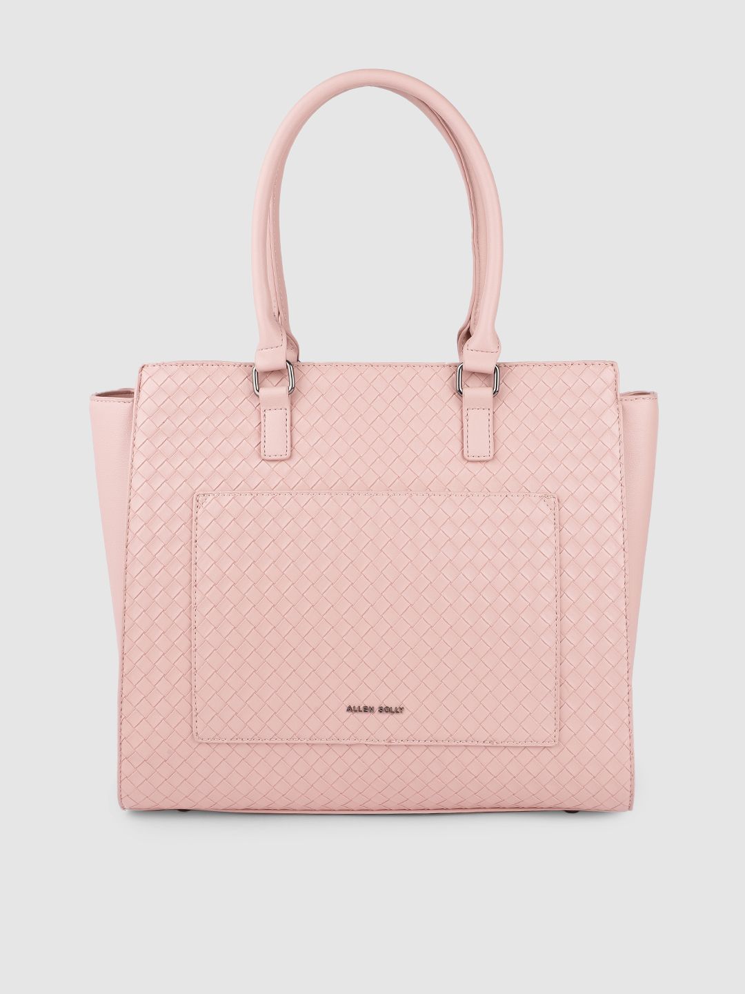 Allen Solly Pink PU Structured Shoulder Bag Price in India