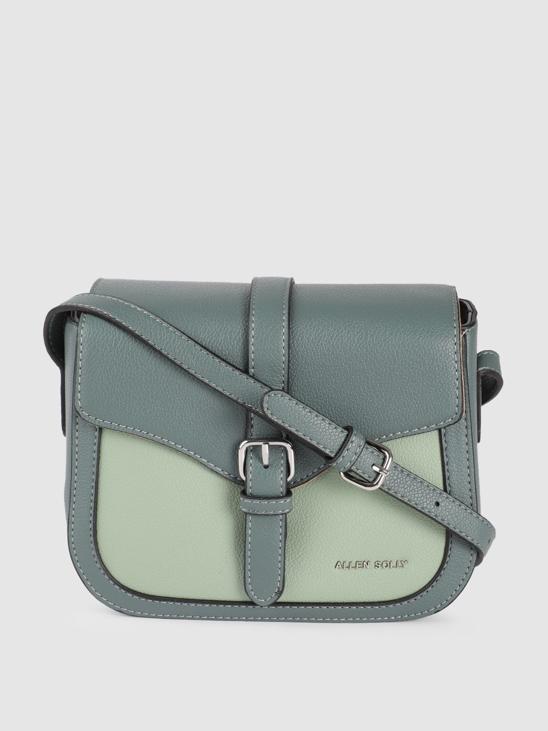 Allen Solly Teal PU Half Moon Sling Bag Price in India