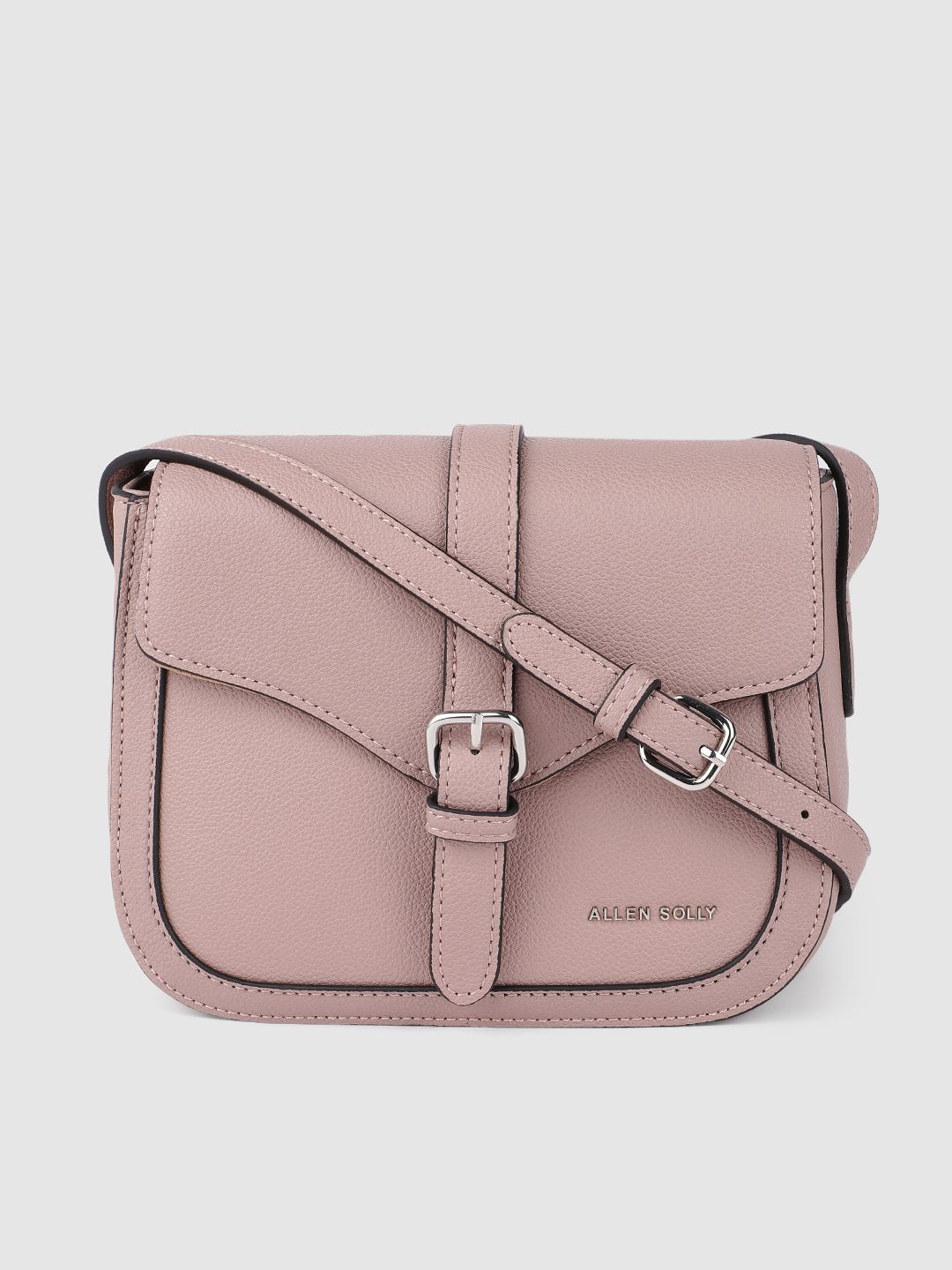 Allen Solly Purple PU Structured Sling Bag Price in India