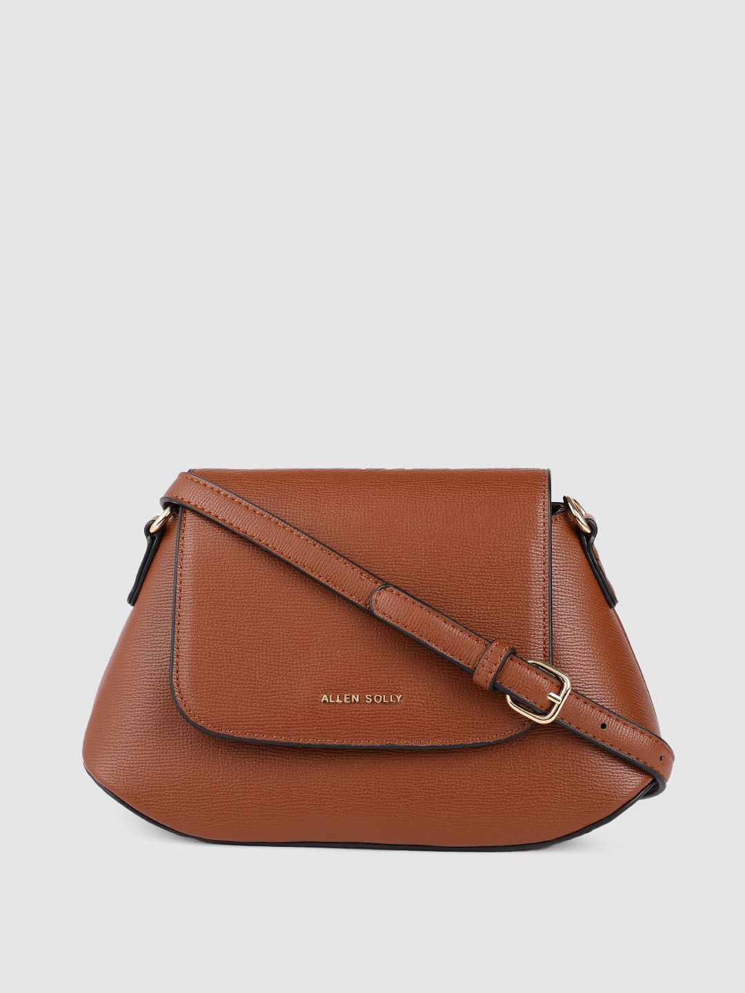 Allen Solly Brown PU Structured Sling Bag Price in India