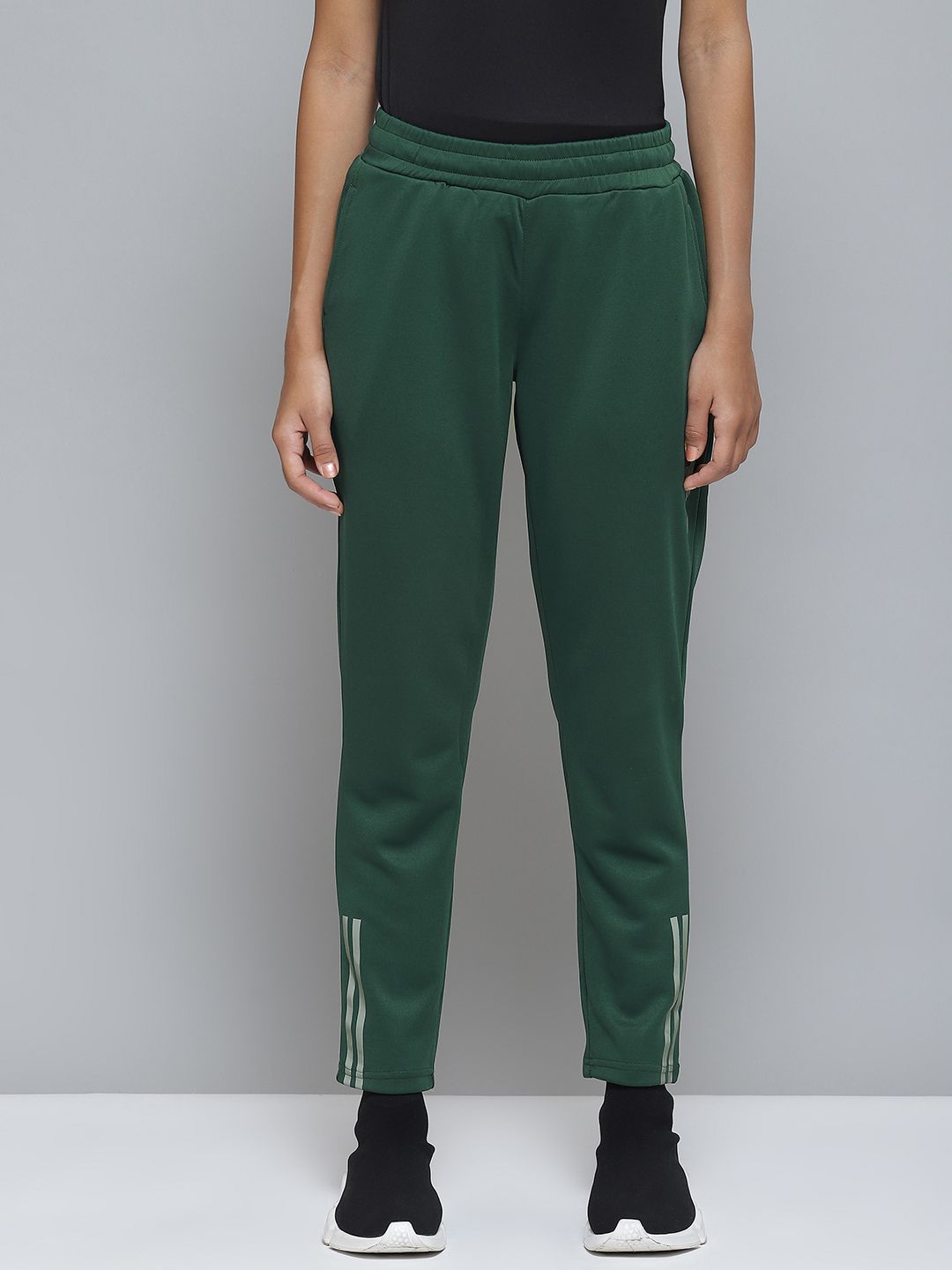 Alcis Women Teal Green Solid Track Pants Price in India