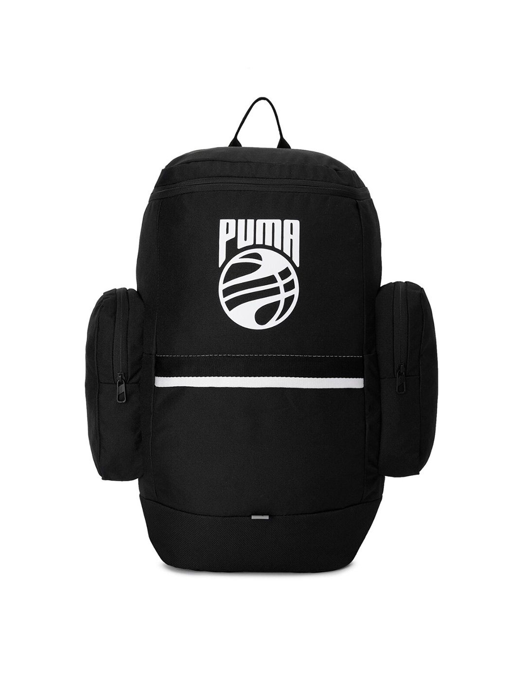 Puma Unisex Black & White Brand Logo Backpack Price in India