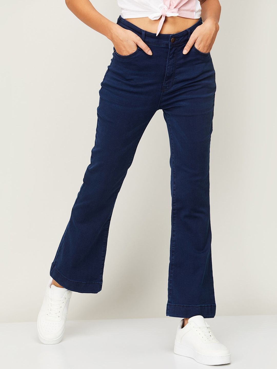 Fame Forever by Lifestyle Women Blue Flared Jeans Price in India
