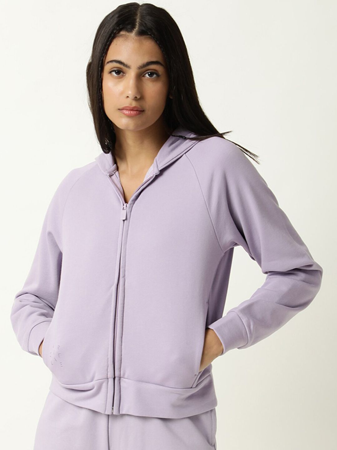 ARTICALE Women Purple Hooded Sweatshirt Price in India