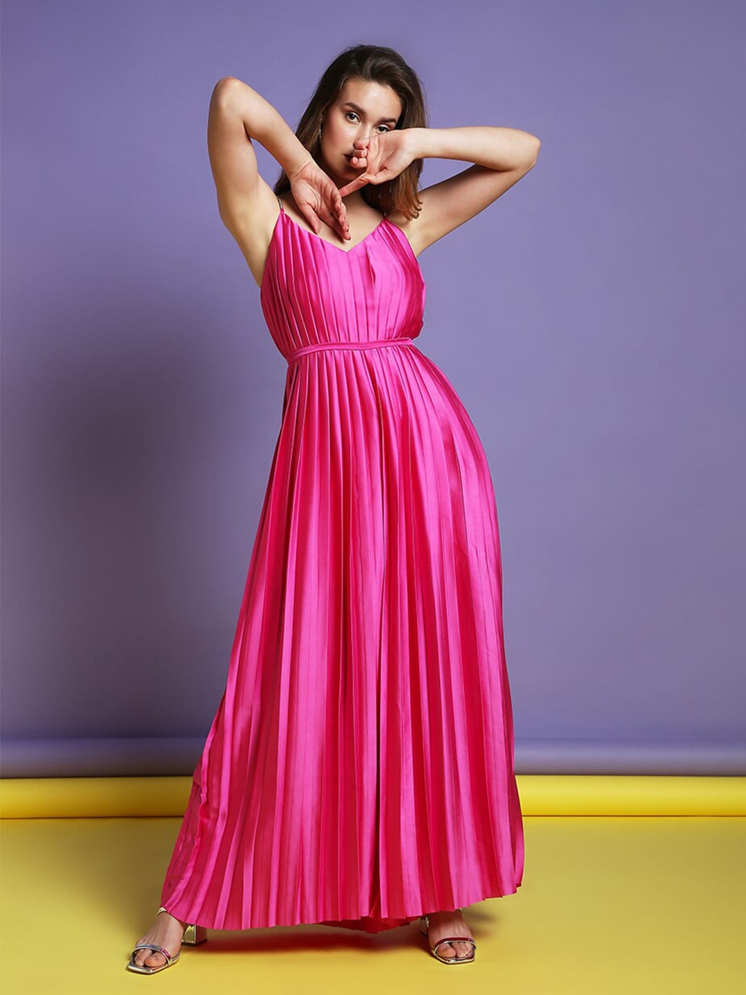 Vero Moda Pink Basic Jumpsuit Price in India