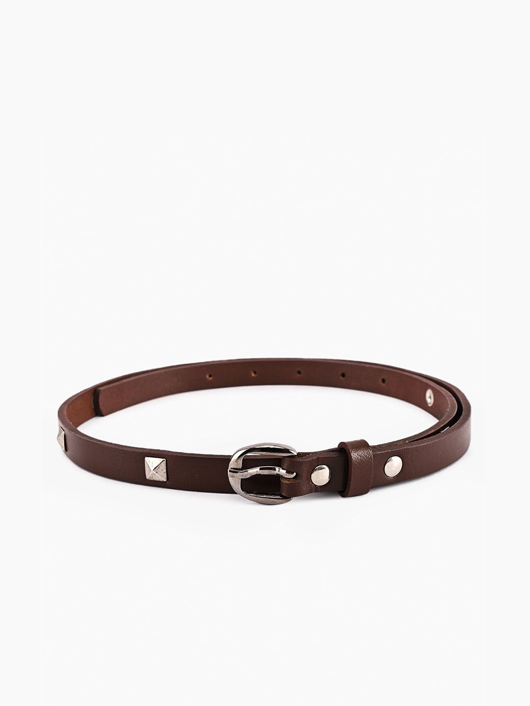 BuckleUp Women Brown Leather Belt Price in India