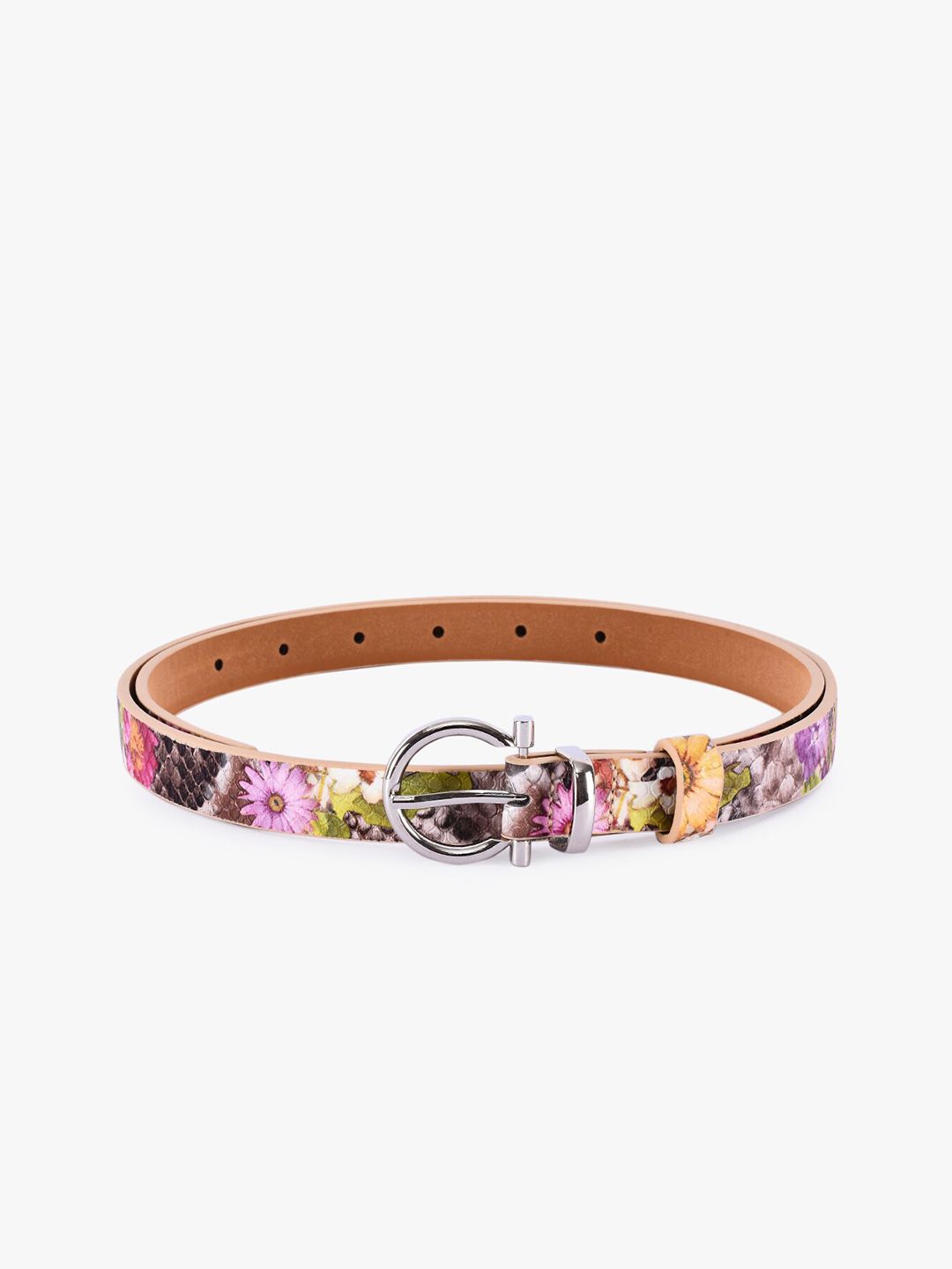 BuckleUp Women Purple & Green Printed Belt Price in India