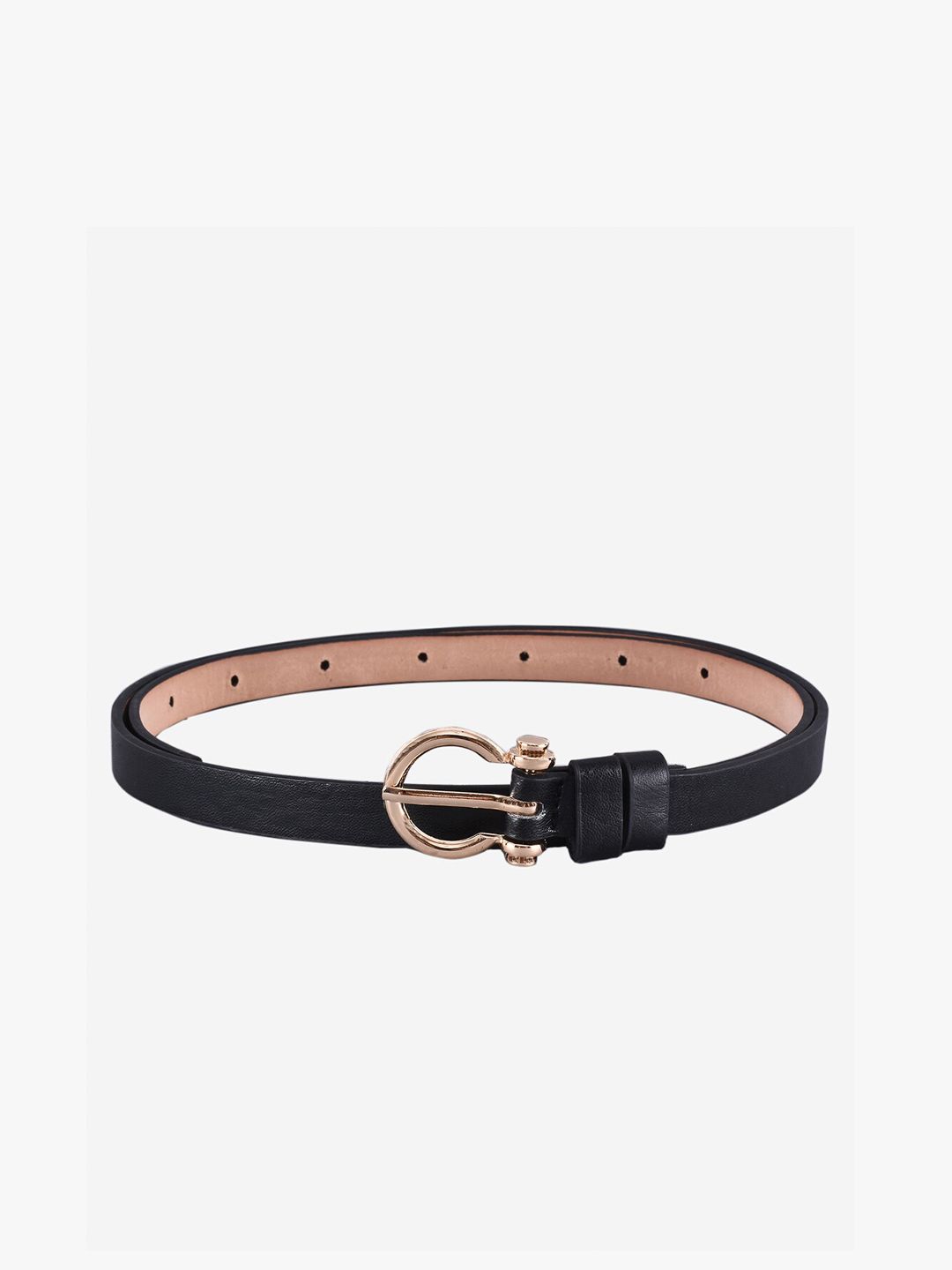 BuckleUp Women Black Casual Belt Price in India