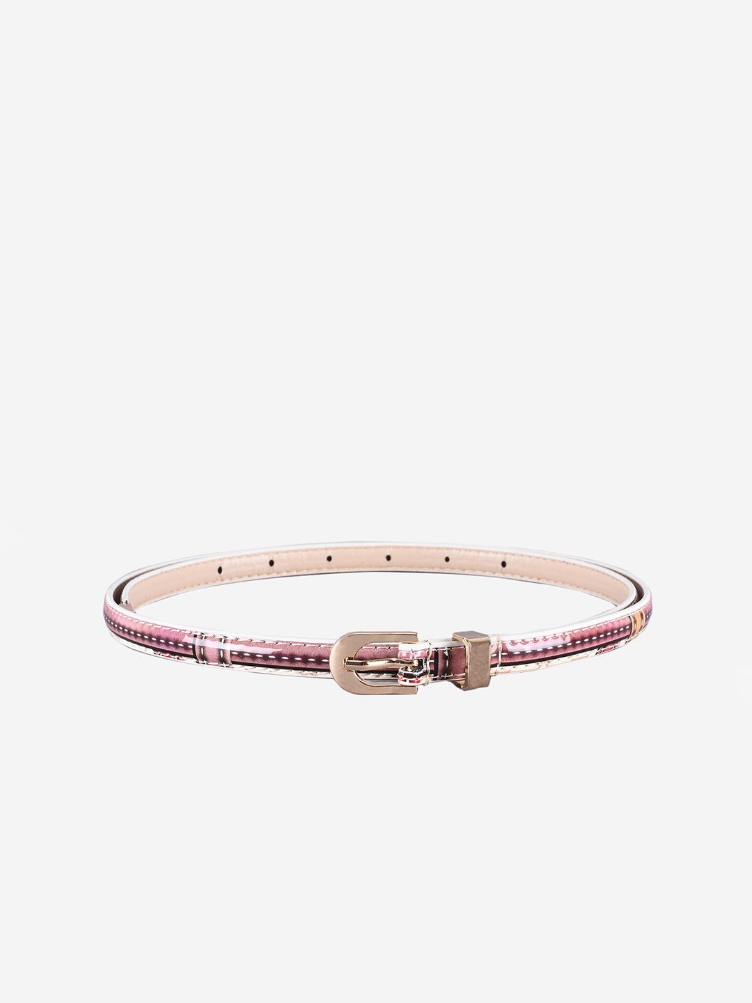 BuckleUp Women Pink Printed Belt Price in India