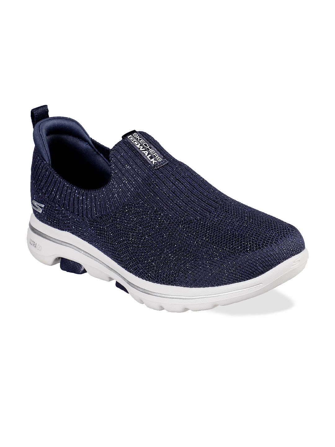 Skechers Women Navy Blue Mesh Walking Non-Marking Shoes Price in India